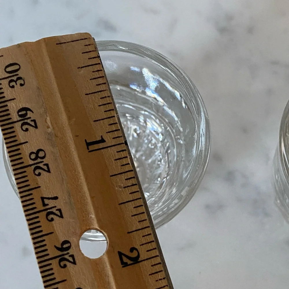Set of 2 Vintage Bourbon de Luxe Straight Kentucky Whiskey Shot Glasses